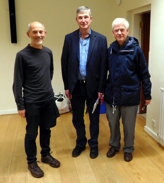 DSCN1330.JPG - Winning Pair; - Tony Turnage & Julian Hemsted- pictured with our Club Chairman Adrian Patrick